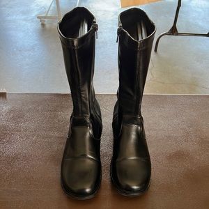 T.K.S Black Boots barely used and look like new